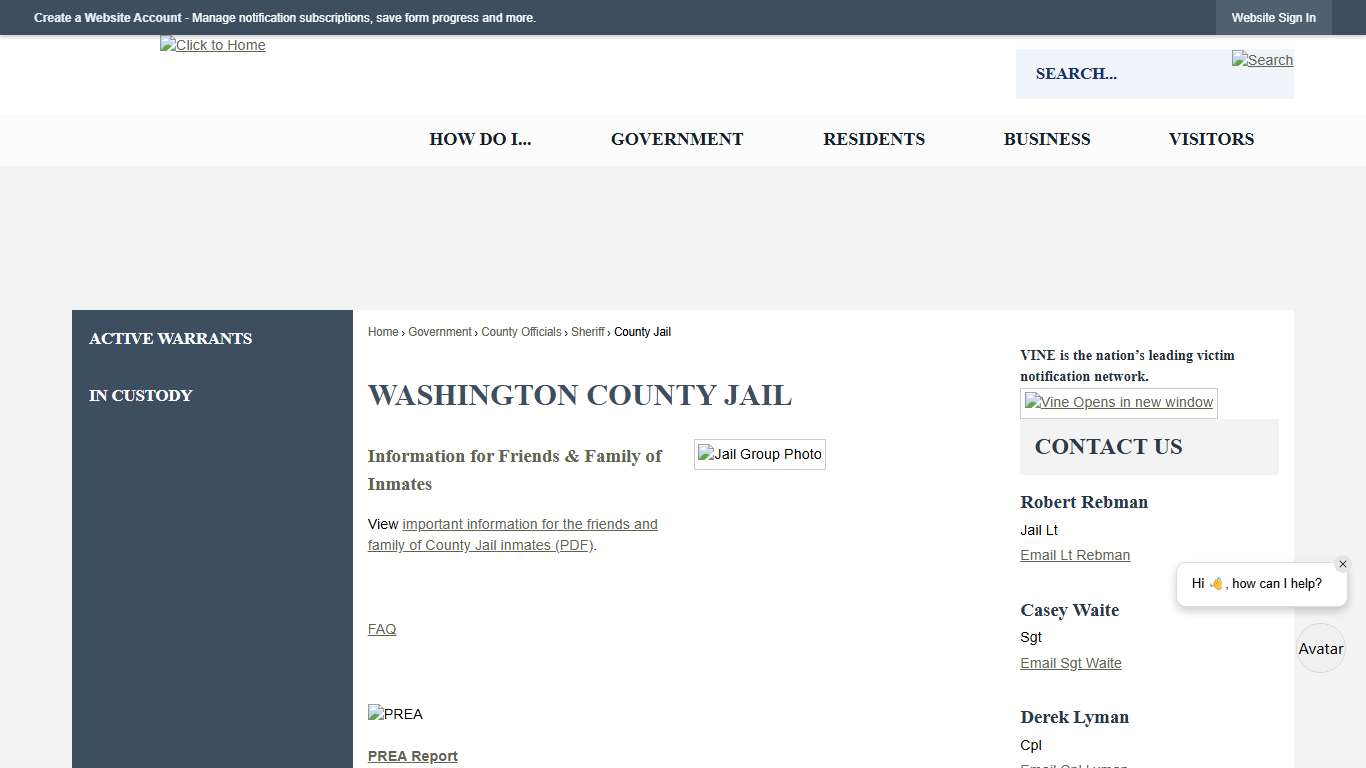 WASHINGTON County Jail | Washington County, ID